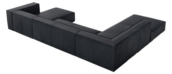Divano angolare in pelle blu scuro (angolo sinistro) Madame - Windsor & Co Sofas