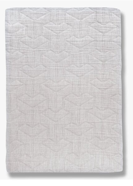 Copriletto in cotone riciclato bianco per letto matrimoniale 250x250 cm Trio - Mette Ditmer Denmark