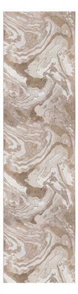 Tappeto beige/naturale 60x230 cm Marbled - Flair Rugs