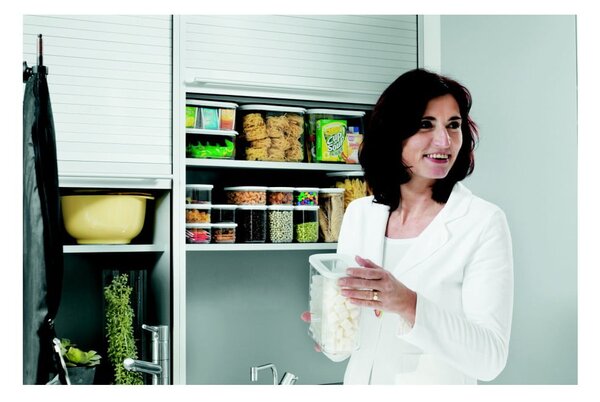 Vasetti per alimenti in set da 5 Modula White - Mepal