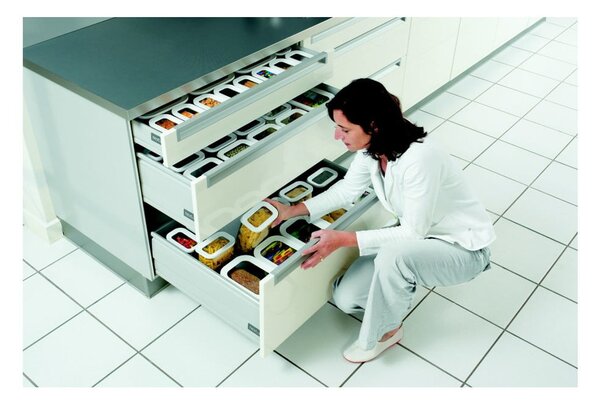 Vasetti per alimenti in set da 5 Modula White - Mepal