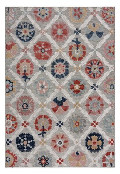 Tappeto grigio per esterni 120x170 cm Flora - Flair Rugs