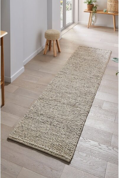 Tappeto in lana grigio chiaro 60x230 cm Minerals - Flair Rugs