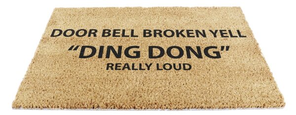 Zerbino in cocco 40x60 cm Yell Ding Dong - Artsy Doormats