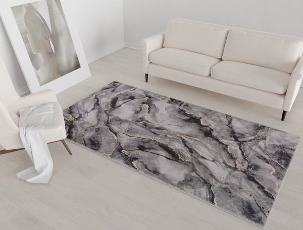 Tappeto lavabile grigio 150x80 cm - Vitaus