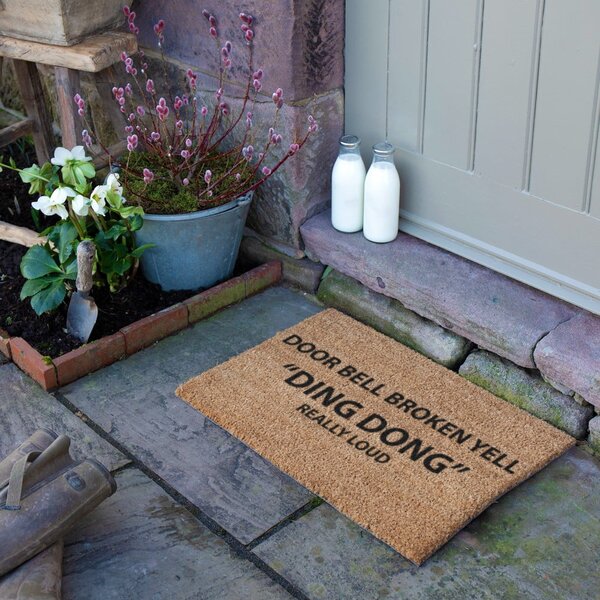 Zerbino in cocco 40x60 cm Yell Ding Dong - Artsy Doormats