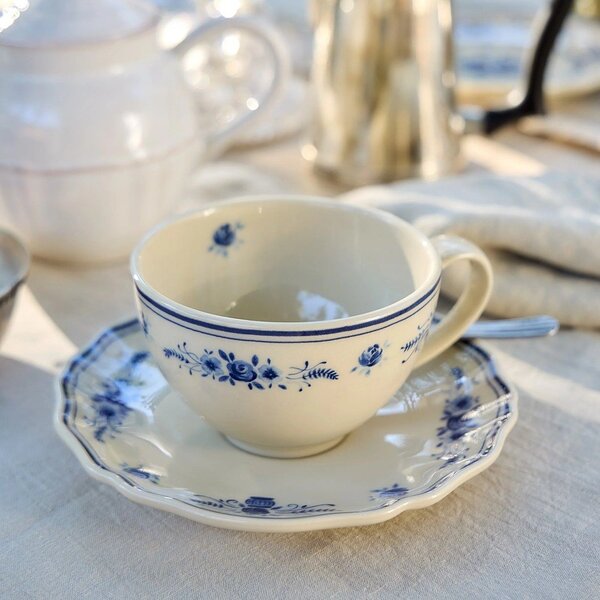 Tazzina blu/beige in gres 260 ml Vila – Costa Nova