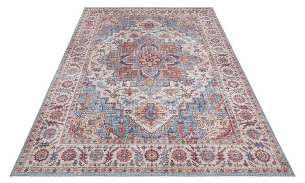 Tappeto rosso e blu , 80 x 150 cm Anthea - Nouristan