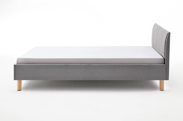 Letto singolo imbottito grigio chiaro rete non inclusa 120x200 cm Lena – Meise Möbel