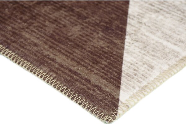 Tappeto lavabile marrone e beige 150x80 cm - Vitaus