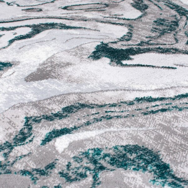 Tappeto grigio/turchese 240x340 cm Marbled - Flair Rugs