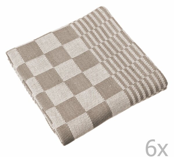 Set di strofinacci in cotone 6 pz 65x65 cm Mineur – Tiseco Home Studio