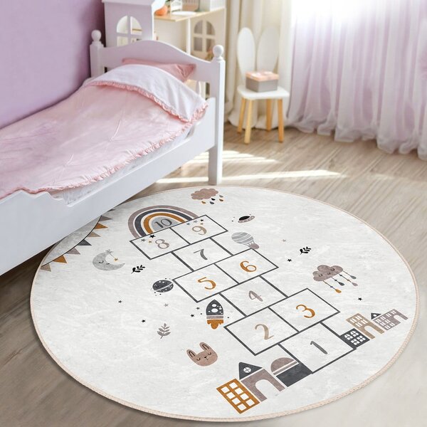 Tappeto per bambini crema ø 120 cm Comfort - Mila Home