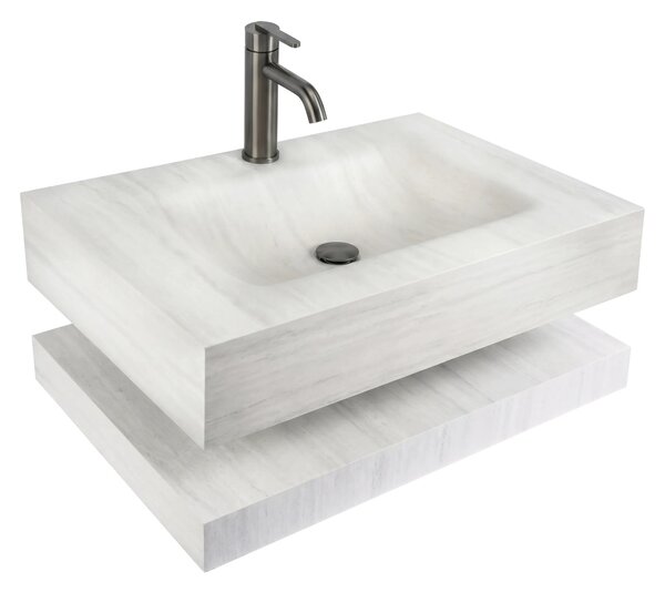 Lavabo sospeso con mensola Rea Apollo Muralto Roma 80