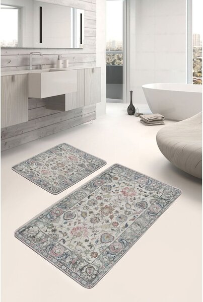 Tappetini da bagno grigi in set da 2 60x100 cm - Mila Home
