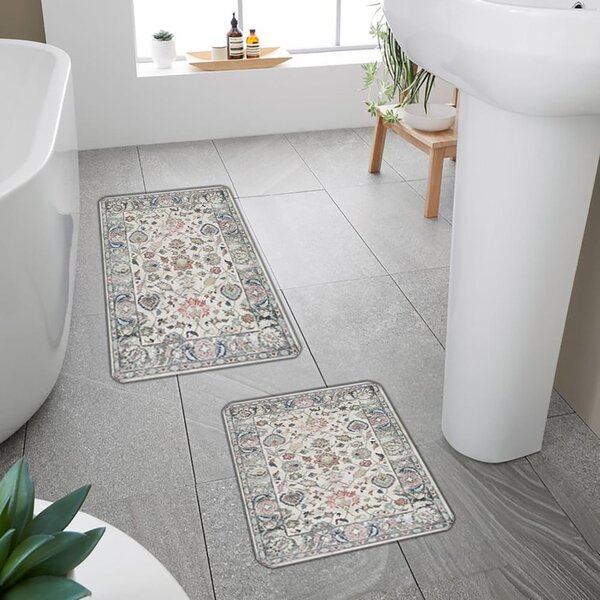 Tappetini da bagno grigi in set da 2 60x100 cm - Mila Home