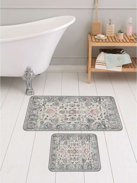 Tappetini da bagno grigi in set da 2 60x100 cm - Mila Home