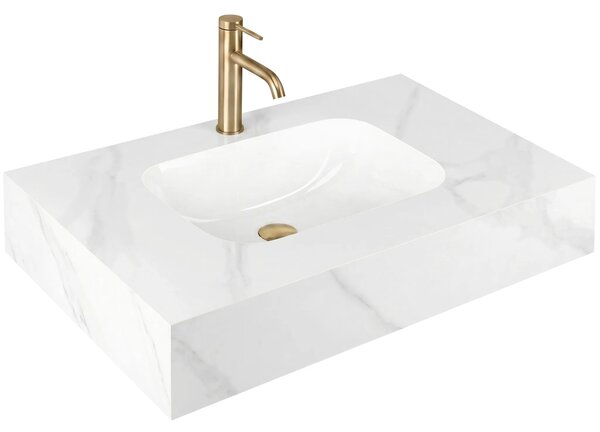 Lavabo sospeso REA Aresa Belt White 80