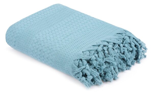 Copriletto in cotone blu per letto matrimoniale , 220 x 240 cm Peacook - Mijolnir