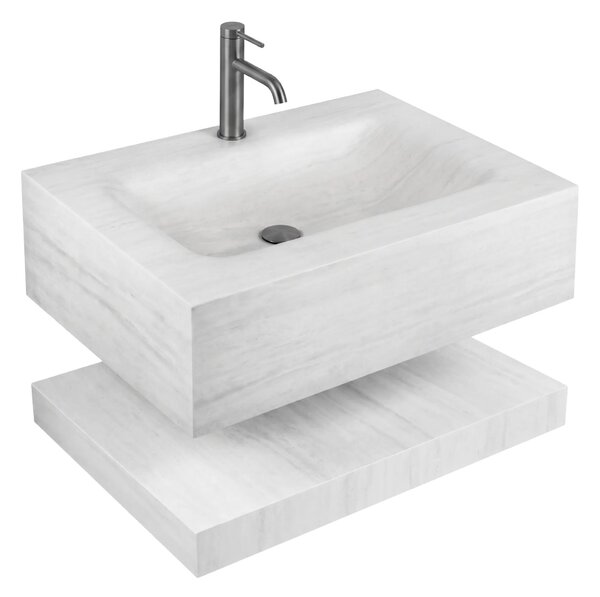 Lavabo sospeso con mensola Rea Apollo Muralto Roma 70