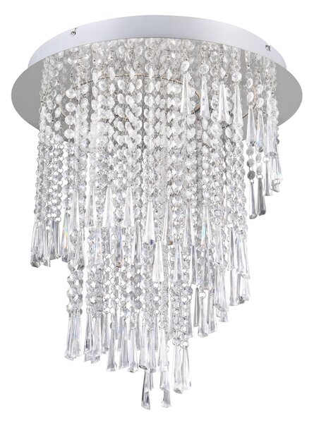 Apparecchio a soffitto LED in argento ø 45 cm Pomp - Reality