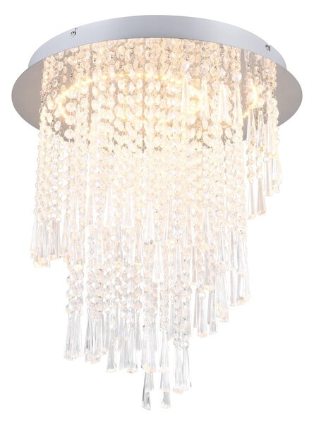 Apparecchio a soffitto LED in argento ø 45 cm Pomp - Reality