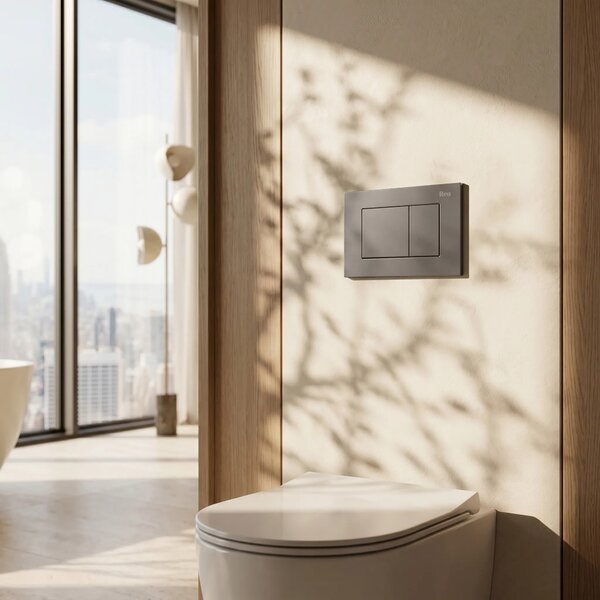 Pulsante per supporto set da incasso WC Rea J K011A-Q e Slim 024N Titan