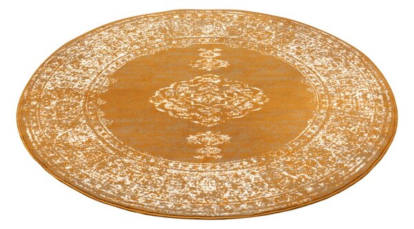 Tappeto rotondo giallo/arancio ø 160 cm Méridional - Hanse Home
