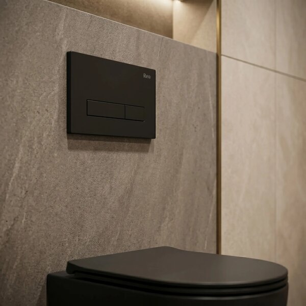 Pulsante per supporto set da incasso WC Rea HD K011A-Q e Slim 024N Black