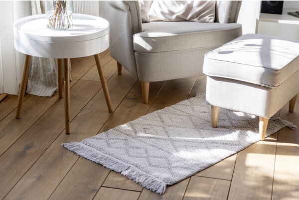 Tappeto da bagno grigio in cotone biologico, 60 x 90 cm Urla - Wenko