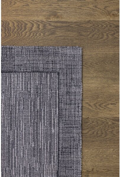 Tappeto in lana grigio scuro 133x180 cm Linea - Agnella