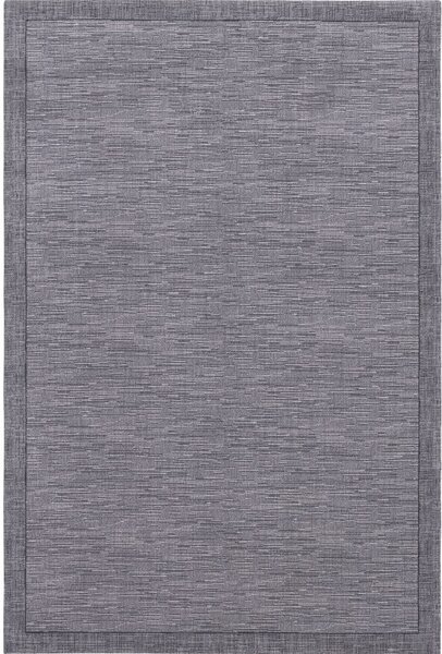 Tappeto in lana grigio scuro 160x240 cm Linea - Agnella