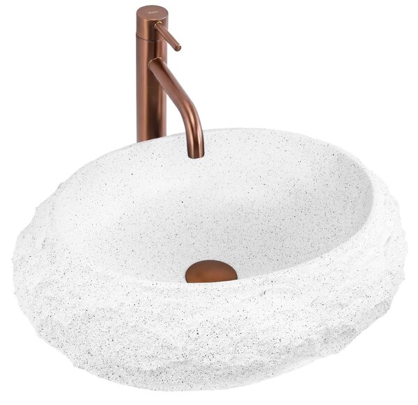 Lavabo da appoggio Rea Mika Light Grey