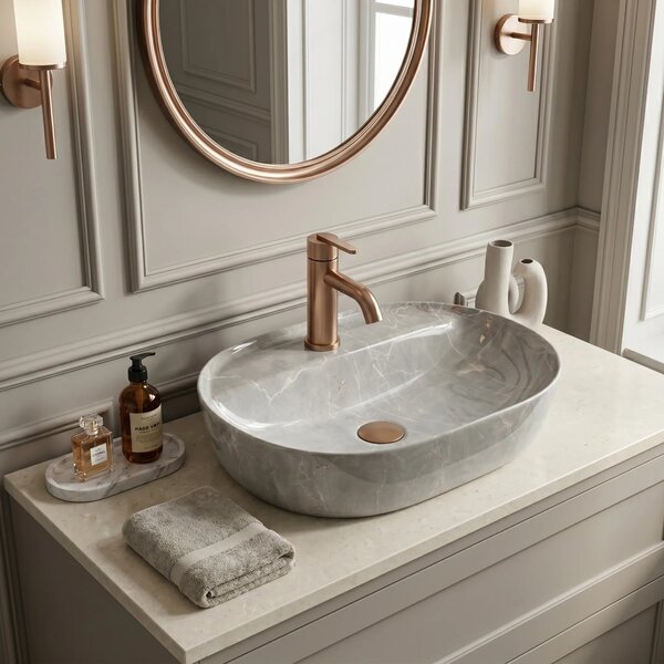 Lavabo da appoggio REA Aura 51 Kashmir