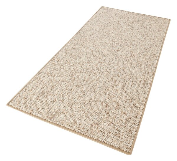 Passatoia beige scuro 80 x 200 cm Wolly - BT Carpet