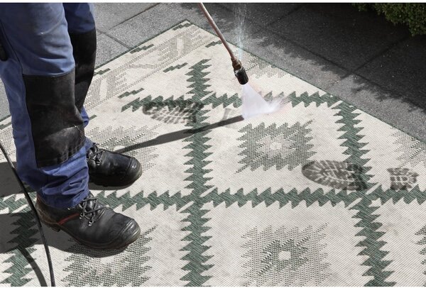Tappeto per esterni verde e crema , 250 x 80 cm Malibu - NORTHRUGS