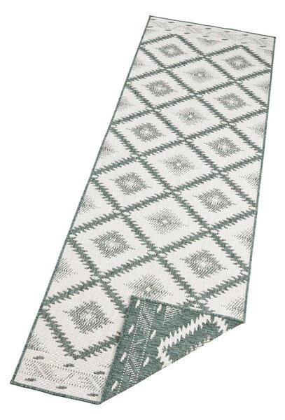 Tappeto per esterni verde e crema , 250 x 80 cm Malibu - NORTHRUGS