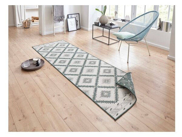 Tappeto per esterni verde e crema , 250 x 80 cm Malibu - NORTHRUGS