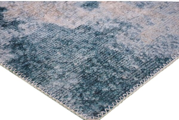 Tappeto lavabile blu e crema 230x160 cm - Vitaus