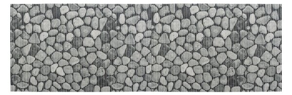Tappetino da bagno in plastica grigio 65x200 cm Sassi - Wenko