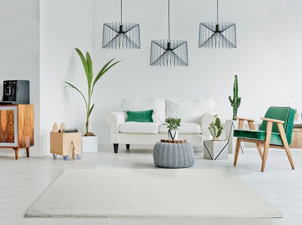 Tappeto bianco , 160 x 230 cm Fox Liso - Universal