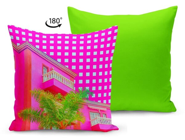 Cuscino con imbottitura Neo Pink, 43 x 43 cm - Kate Louise
