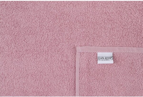 Asciugamani e teli da bagno in cotone rosa in set di 2 pezzi Dora - Foutastic