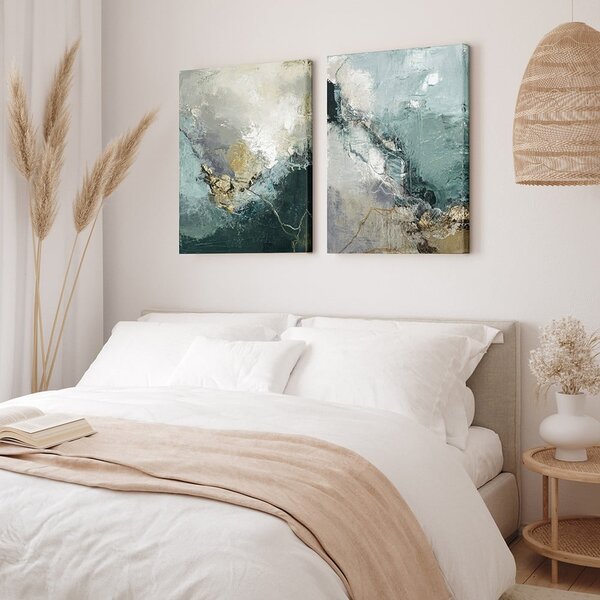 Obraz s ručně malovanými prvky 60x80 cm Downhill – Malerifabrikken
