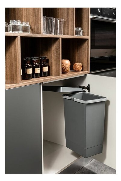 Cestino per rifiuti in plastica incorporato da 24 l Swing 2.0 - Elletipi
