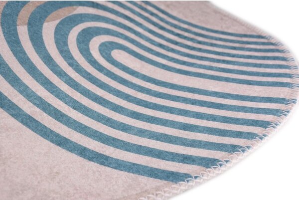 Tappeto rotondo blu/grigio ø 80 cm - Vitaus