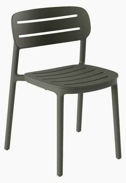 Set di 4 sedie da giardino impilabili Croisette