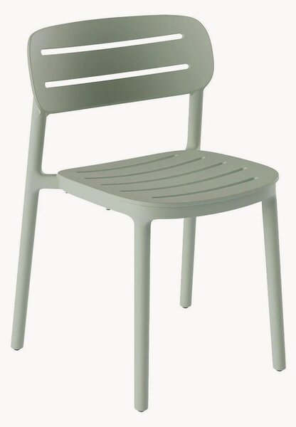 Set di 4 sedie da giardino impilabili Croisette