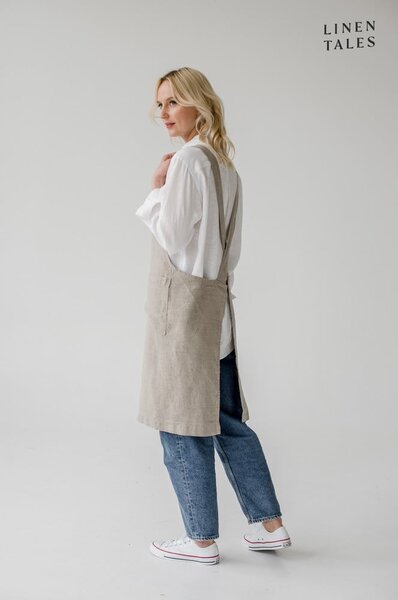 Grembiule in lino Natural - Linen Tales