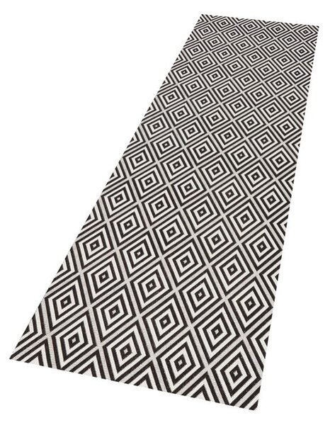 Tappeto da esterno bianco e nero , 80 x 200 cm Karo - NORTHRUGS